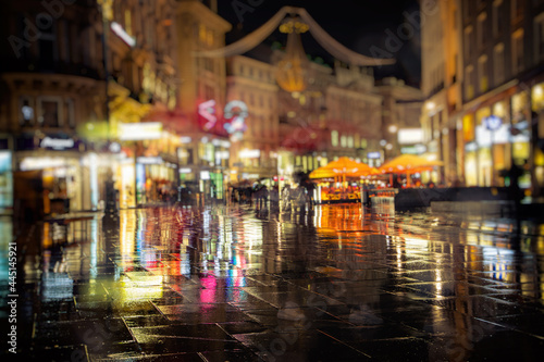 city streets on rainy night  © babaroga
