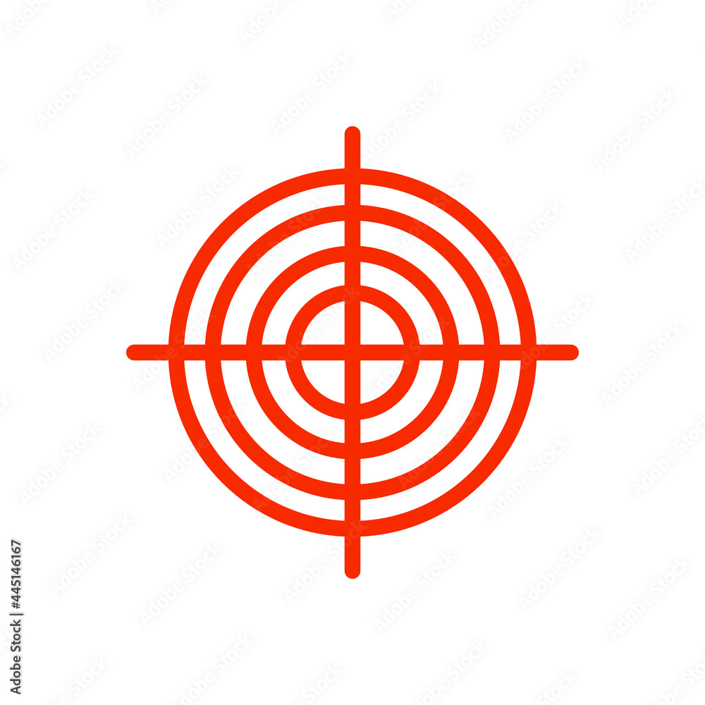shooting target vector icon illustration.