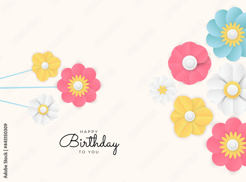 Happy birthday party invitation card background. Universal creative flower greeting card. Carnival flower and celebration card templates. Trendy color style. Vector design element. Happy birthday party invitation card background. Universal creative flower greeting card. Carnival flower and celebration card templates. Trendy color style. Vector design element.