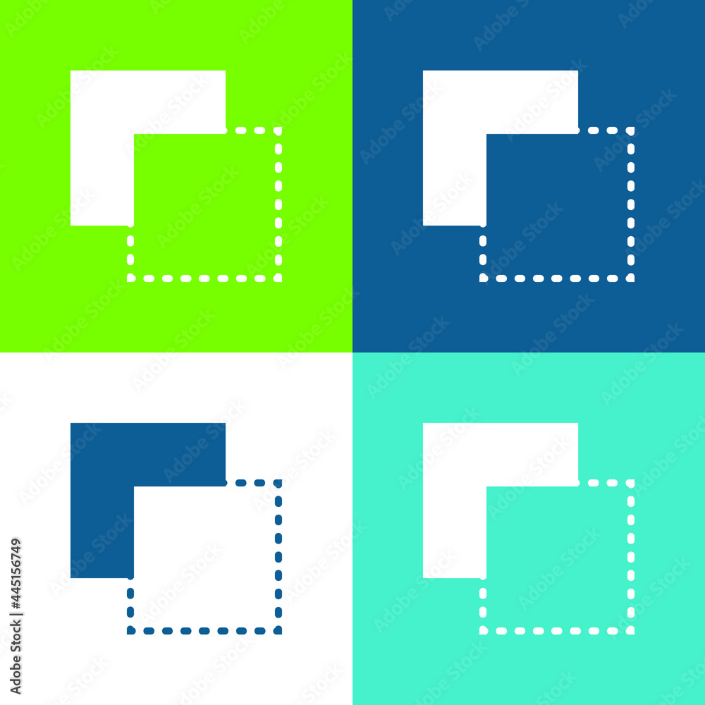 Background Flat four color minimal icon set Background Flat four color minimal icon set
