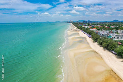 Konstfotografi Cha Am Beach in Phetchaburi, Thailand
