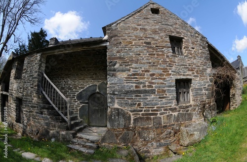 Maison à Saint-Rivoal dans les Monts d'Arrée massif Armoricain Bretagne Finistère France	