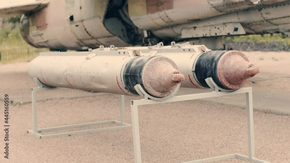 Soldiery. Aviation and missile forces. Models of guided and unguided missiles, aviation anti