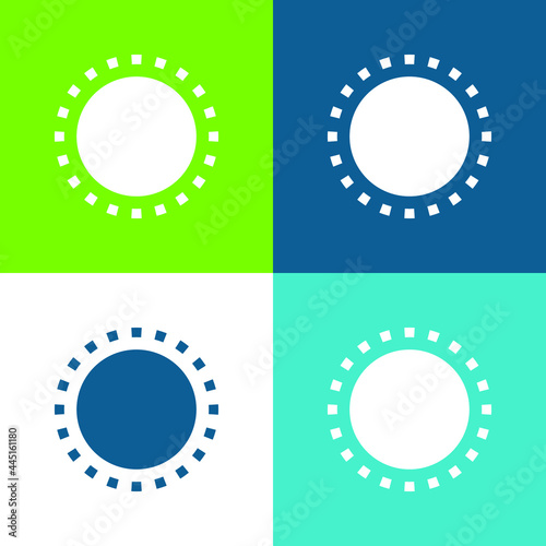 Appearance Flat four color minimal icon set