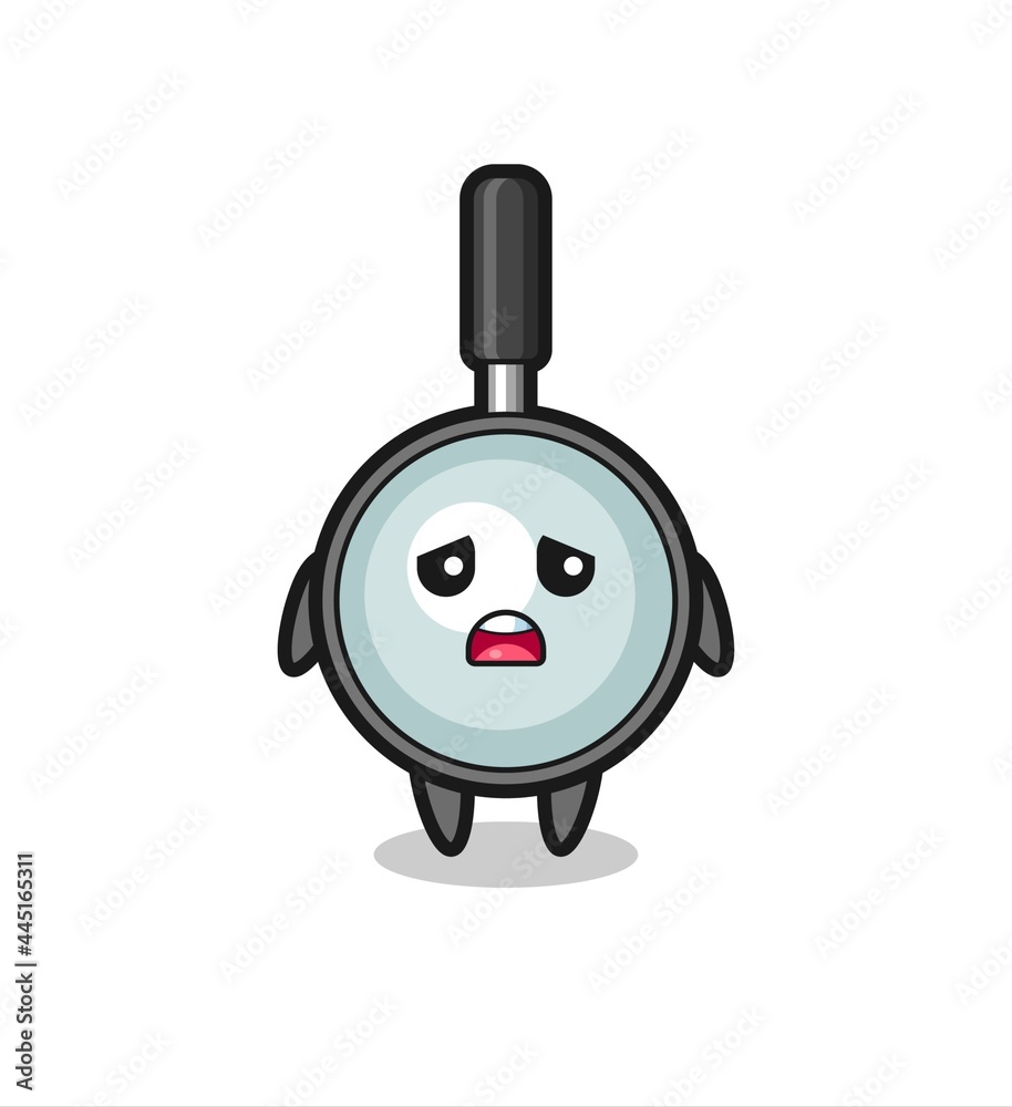 disappointed expression of the magnifying glass cartoon disappointed expression of the magnifying glass cartoon