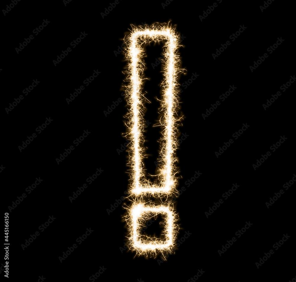 Exclamation mark - Made out of sparkles Exclamation mark - Made out of sparkles