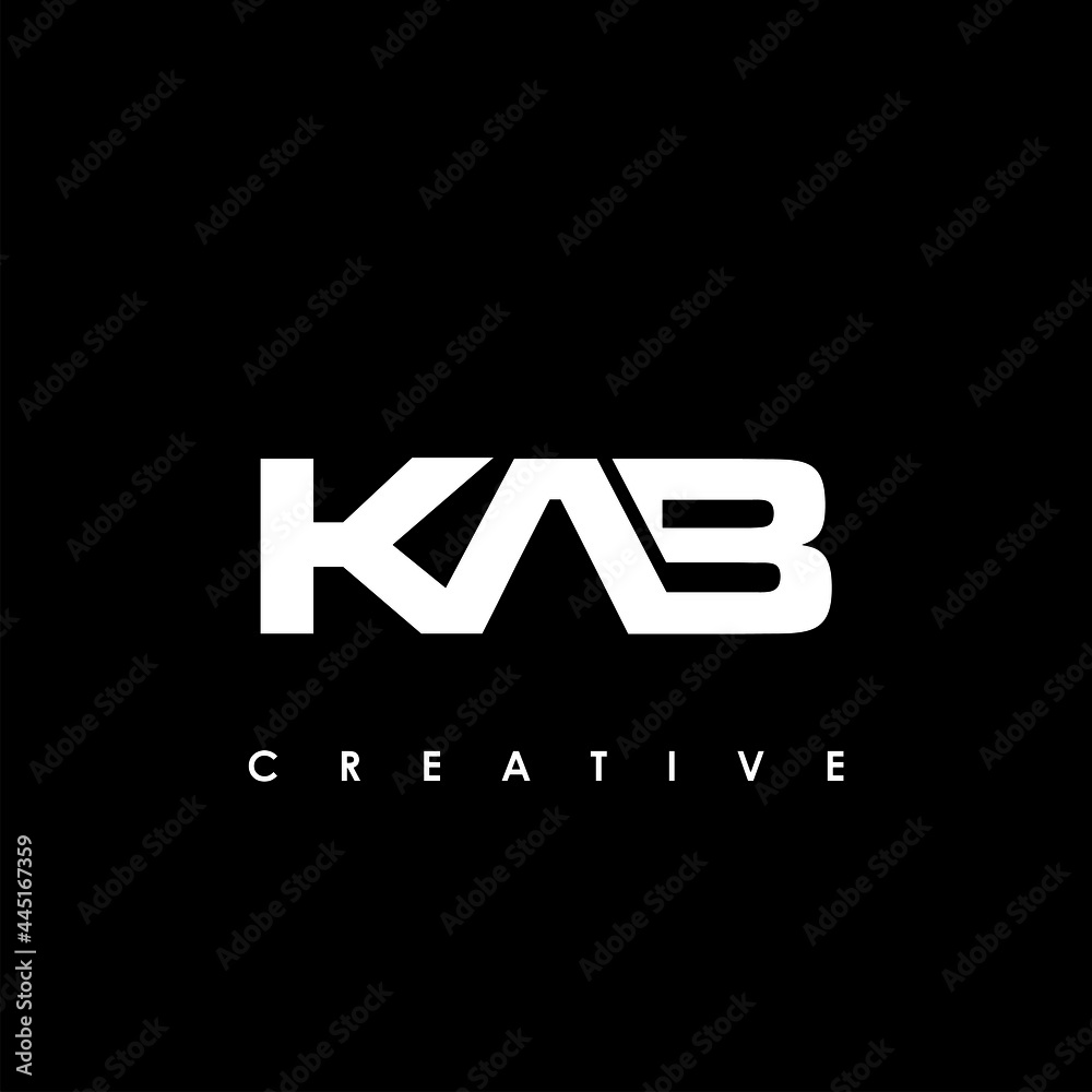 KAB Letter Initial Logo Design Template Vector Illustration KAB Letter Initial Logo Design Template Vector Illustration