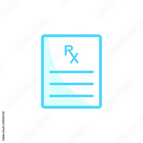 Illustration Vector graphic of Prescription icon. Fit for doctor, drug, illness, hospital etc.