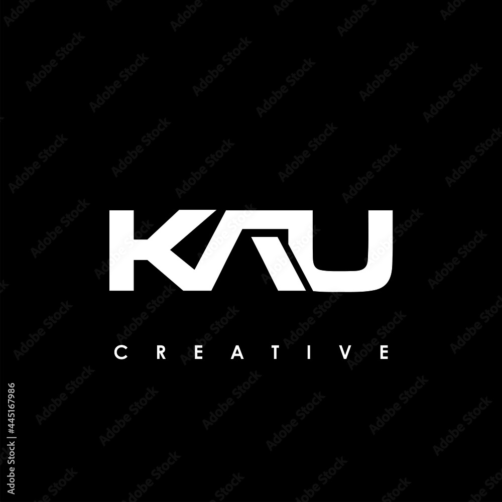 KAU Letter Initial Logo Design Template Vector Illustration