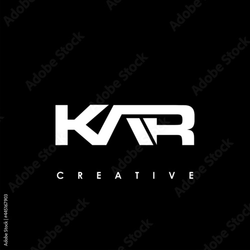 KAR Letter Initial Logo Design Template Vector Illustration