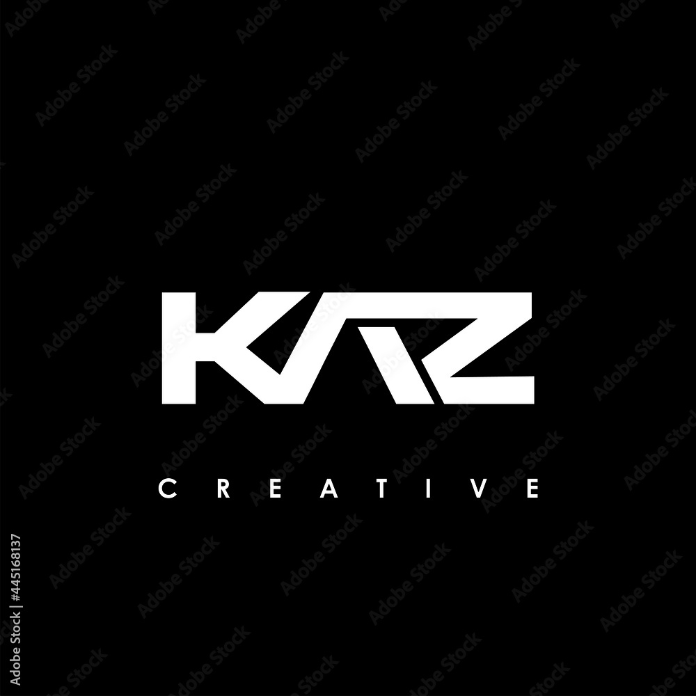 KAZ Letter Initial Logo Design Template Vector Illustration