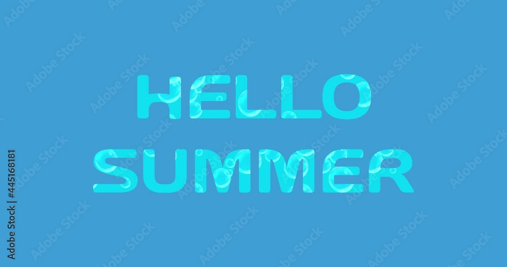 Hello summer text Hello summer text