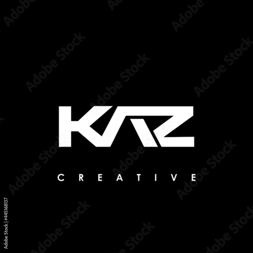 KAZ Letter Initial Logo Design Template Vector Illustration