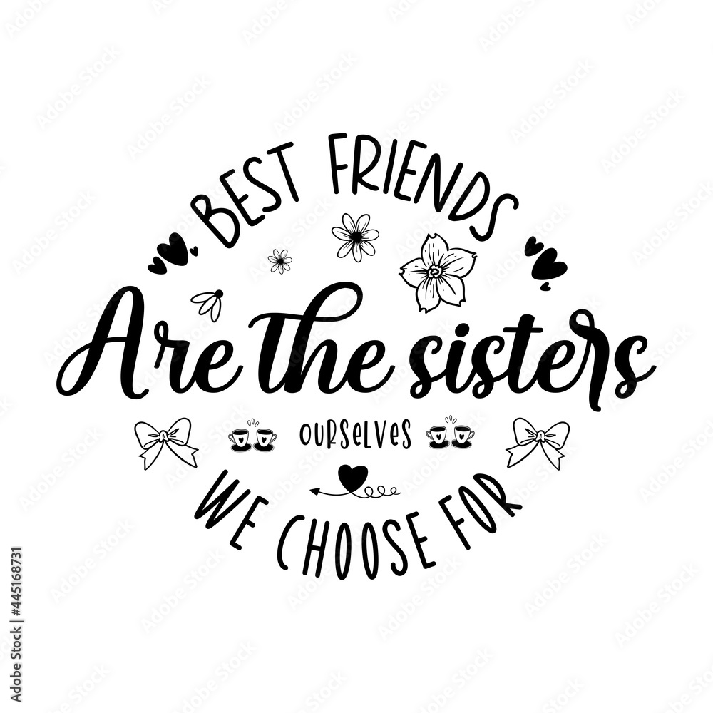 Happy Friendship day vector typographic colorful design. Inspirational quotes. Usable as greeting cards, posters. Best friends forever