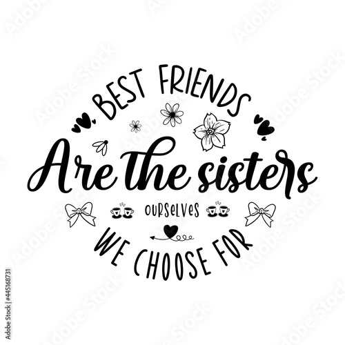 Happy Friendship day vector typographic colorful design. Inspirational quotes. Usable as greeting cards, posters. Best friends forever