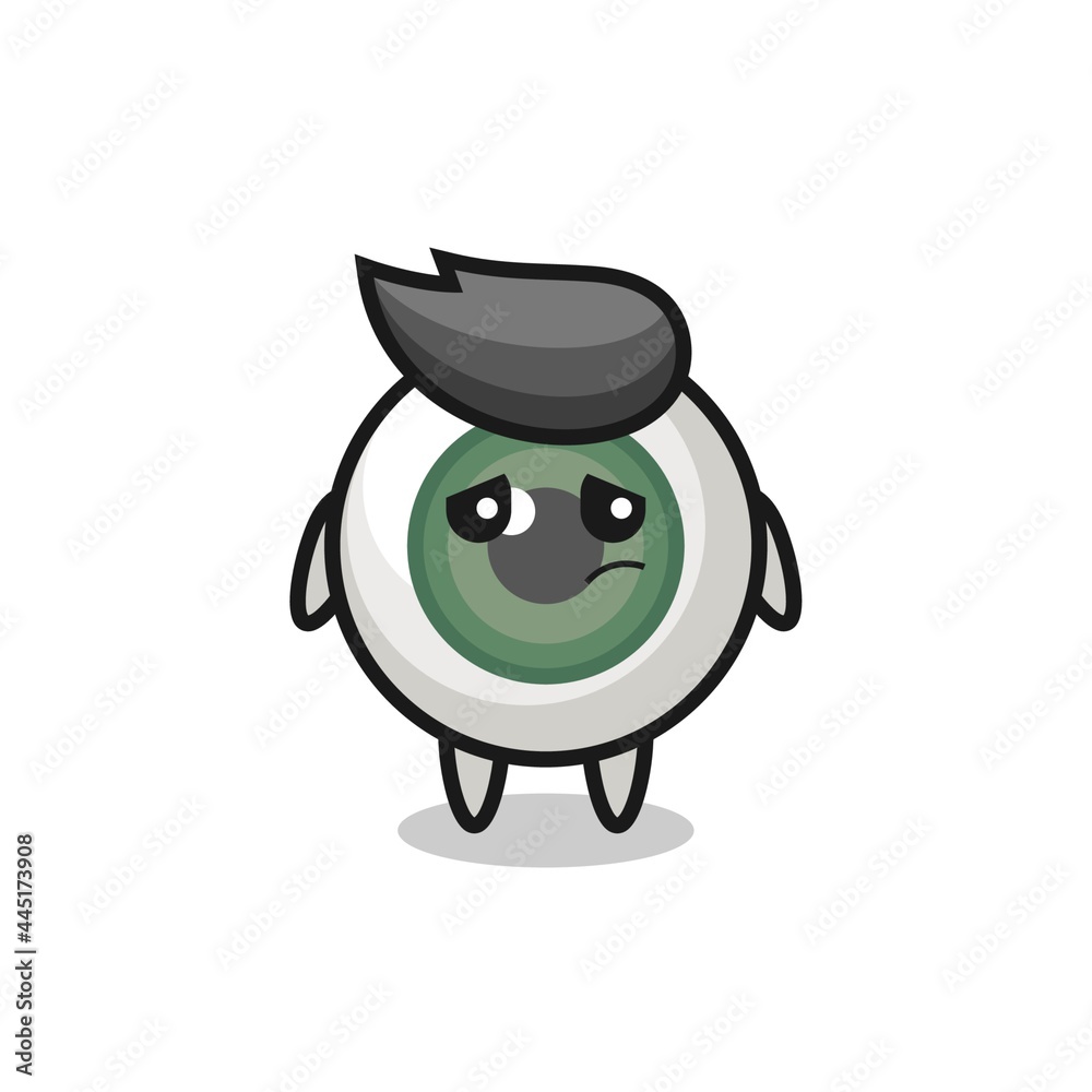 the lazy gesture of eyeball cartoon character the lazy gesture of eyeball cartoon character