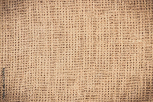 Jute canvas as background texture. Place for text