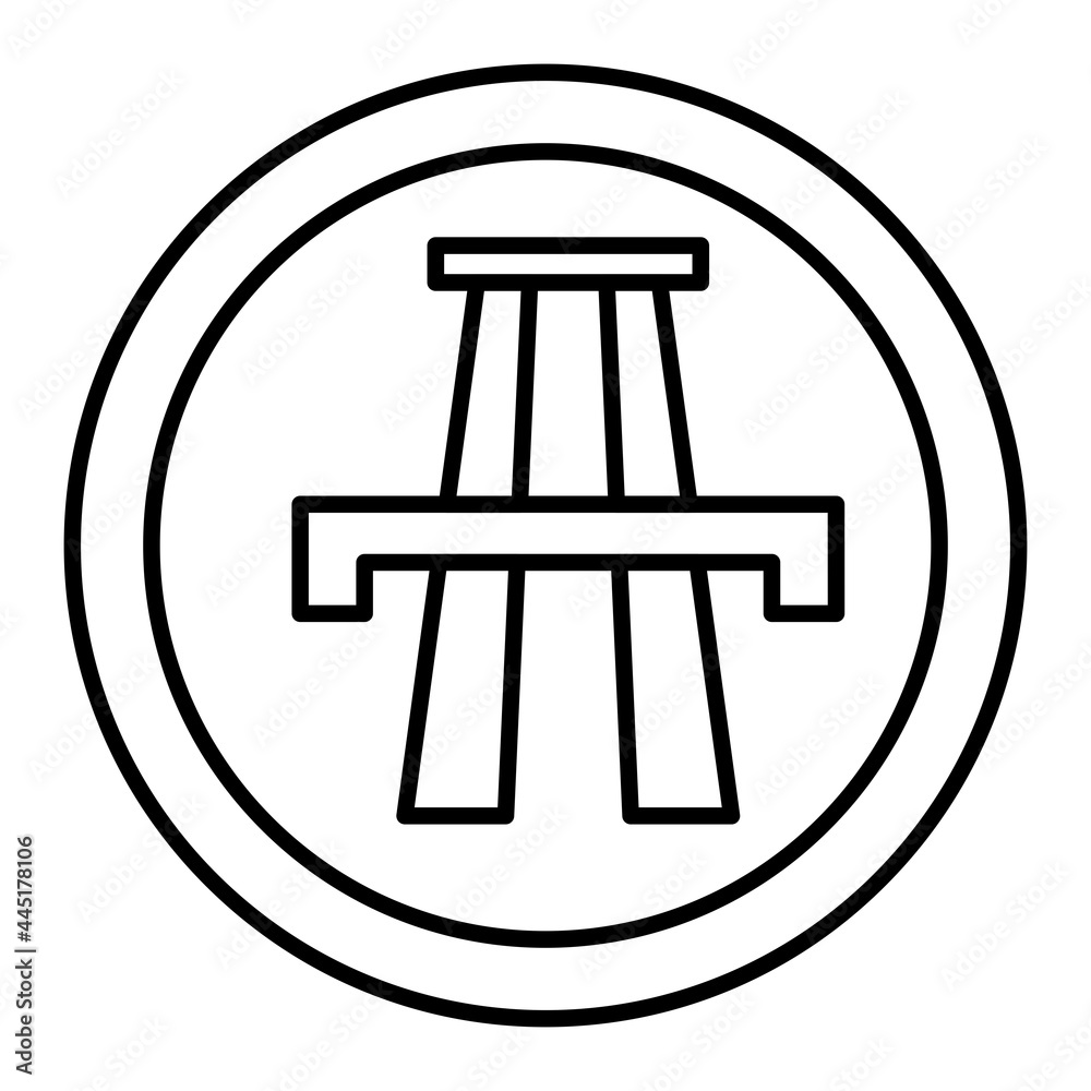 Vector Motorway Outline Icon Design Vector Motorway Outline Icon Design