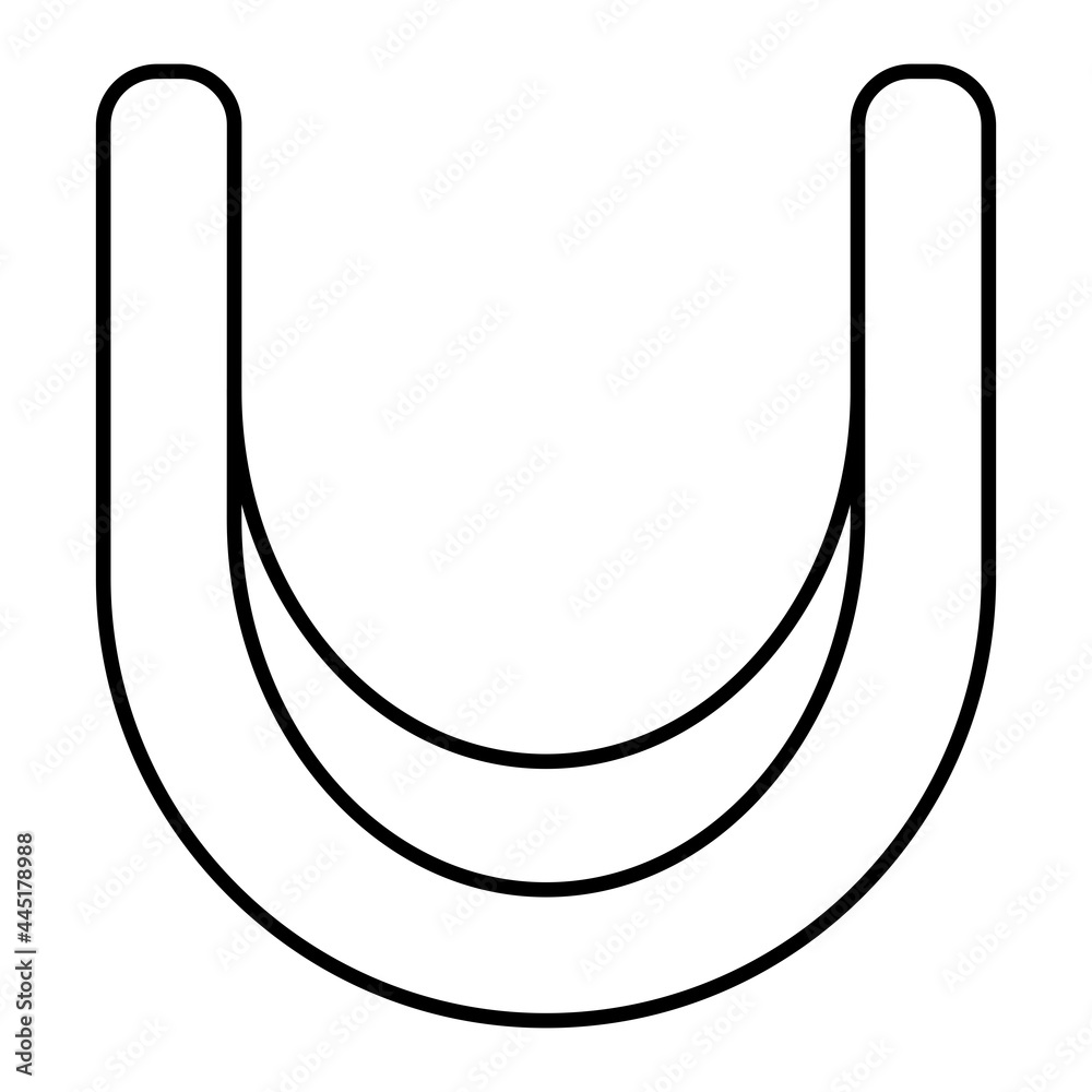 Vector Mouth Guard Outline Icon Design Vector Mouth Guard Outline Icon Design