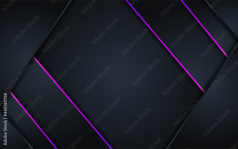 Fototapeta premium Abstract dark background with color full line