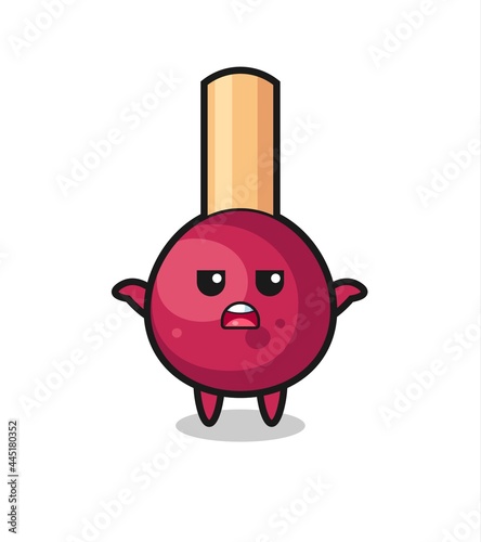 matches mascot character saying I do not know