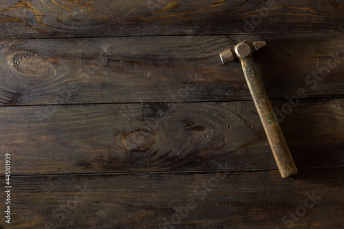 hammer on the table