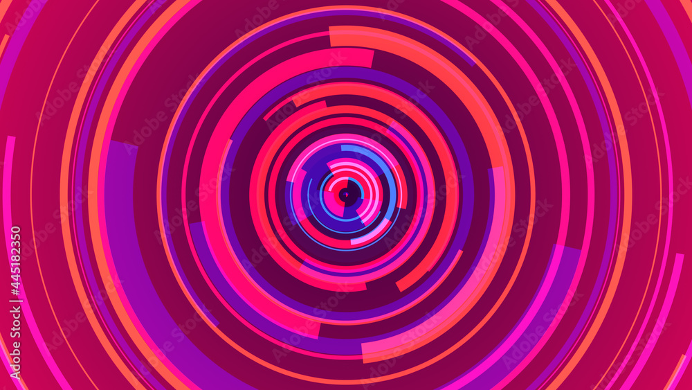 Circle pink neon lines technology Hi-tech blue background. Abstract graphic digital future concept design. Circle pink neon lines technology Hi-tech blue background. Abstract graphic digital future concept design.