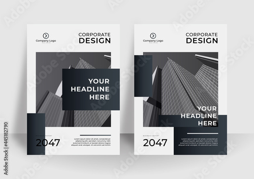 Modern cover design set. Luxury creative line pattern in premium colors: black, gold and white. Formal vector for notebook cover, business poster, brochure template, magazine layout, corporate report