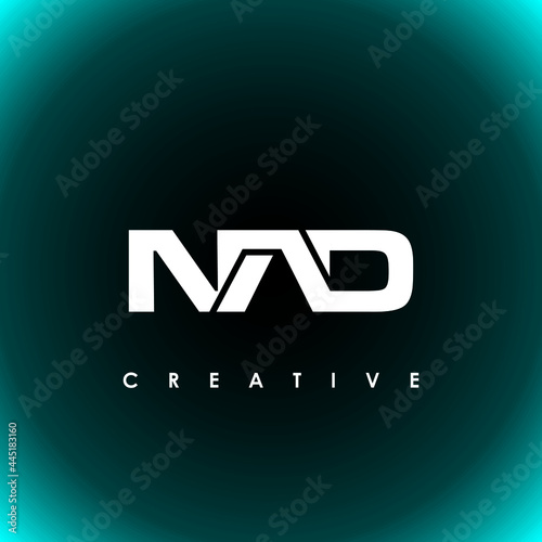 NAD Letter Initial Logo Design Template Vector Illustration