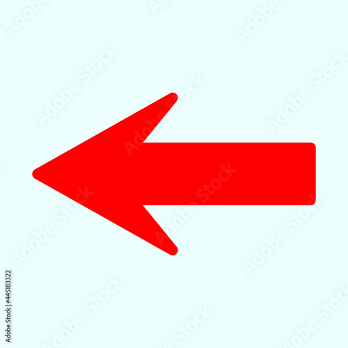 Red arrow icon vector