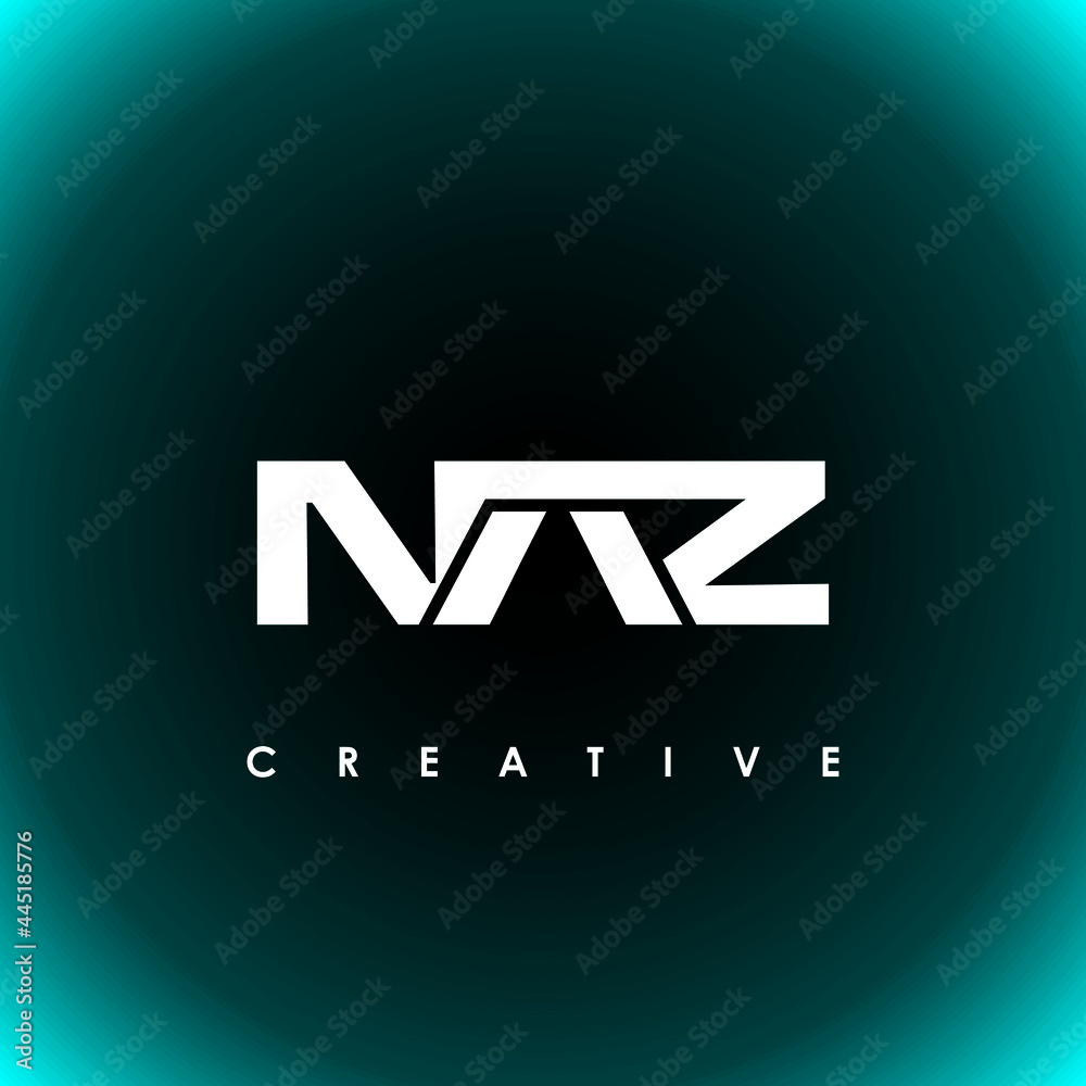 NAZ Letter Initial Logo Design Template Vector Illustration Stock ...