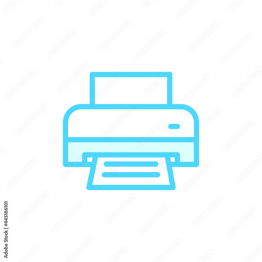 Illustration Vector graphic of printer icon. Fit for printout, office, document, inkjet etc. Illustration Vector graphic of printer icon. Fit for printout, office, document, inkjet etc.