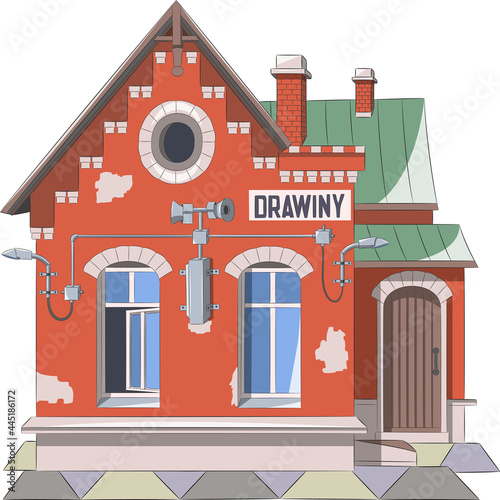 The building of the old railway station.