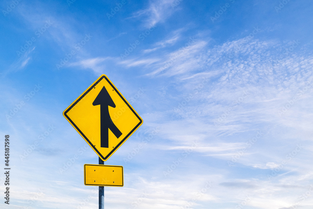 Traffic signs and background blue sky Traffic signs and background blue sky