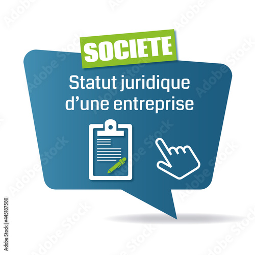 Logo statut juridique d'une entreprise.