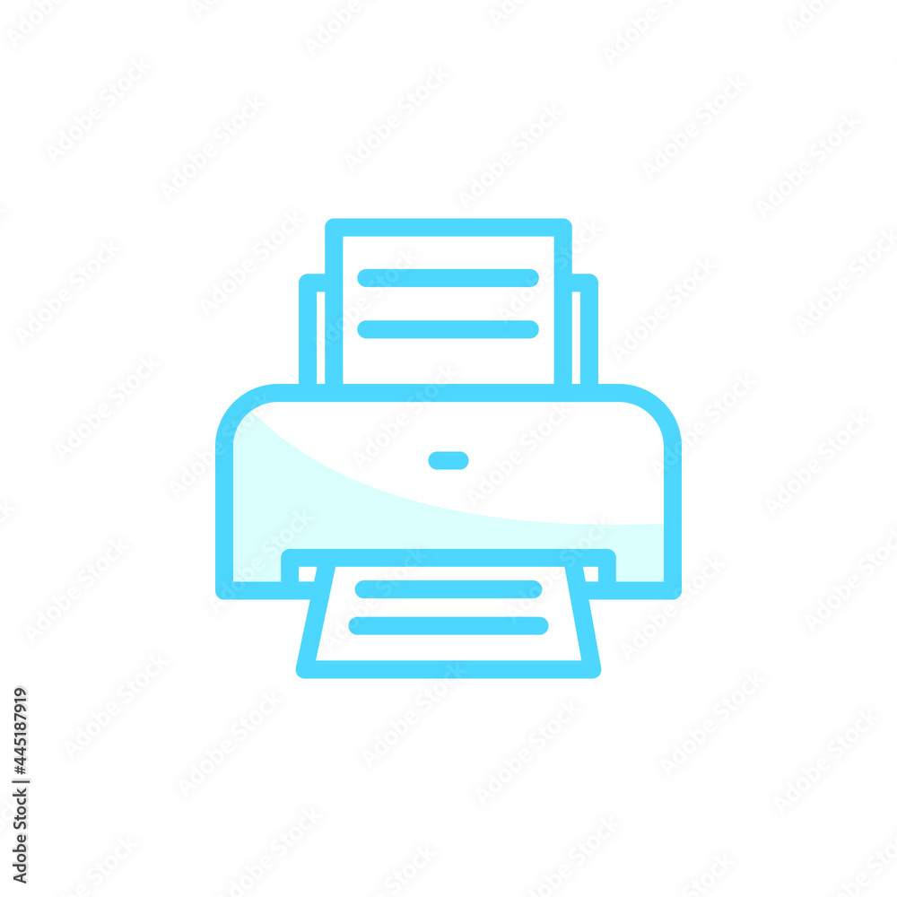 Illustration Vector graphic of printer icon. Fit for printout, office, document, inkjet etc. Illustration Vector graphic of printer icon. Fit for printout, office, document, inkjet etc.