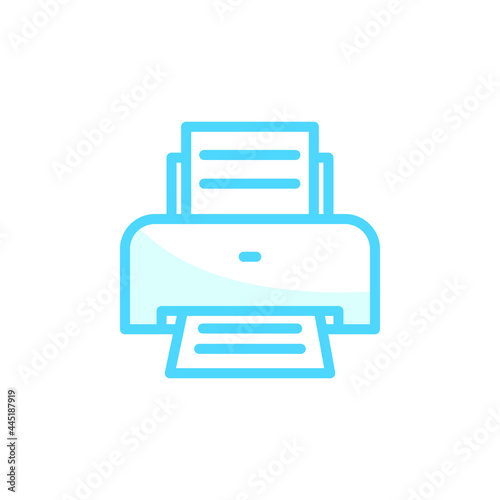 Illustration Vector graphic of printer icon. Fit for printout, office, document, inkjet etc.