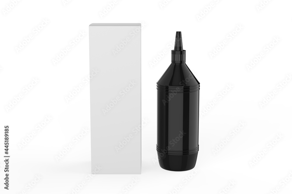 Glue Bottle Mockup Isolated on white background. 3d illustration