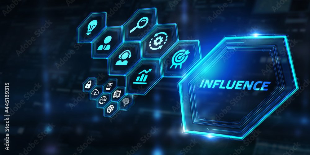 Influencer marketing concept. Business, Technology, Internet and network concept. Influencer marketing concept. Business, Technology, Internet and network concept.