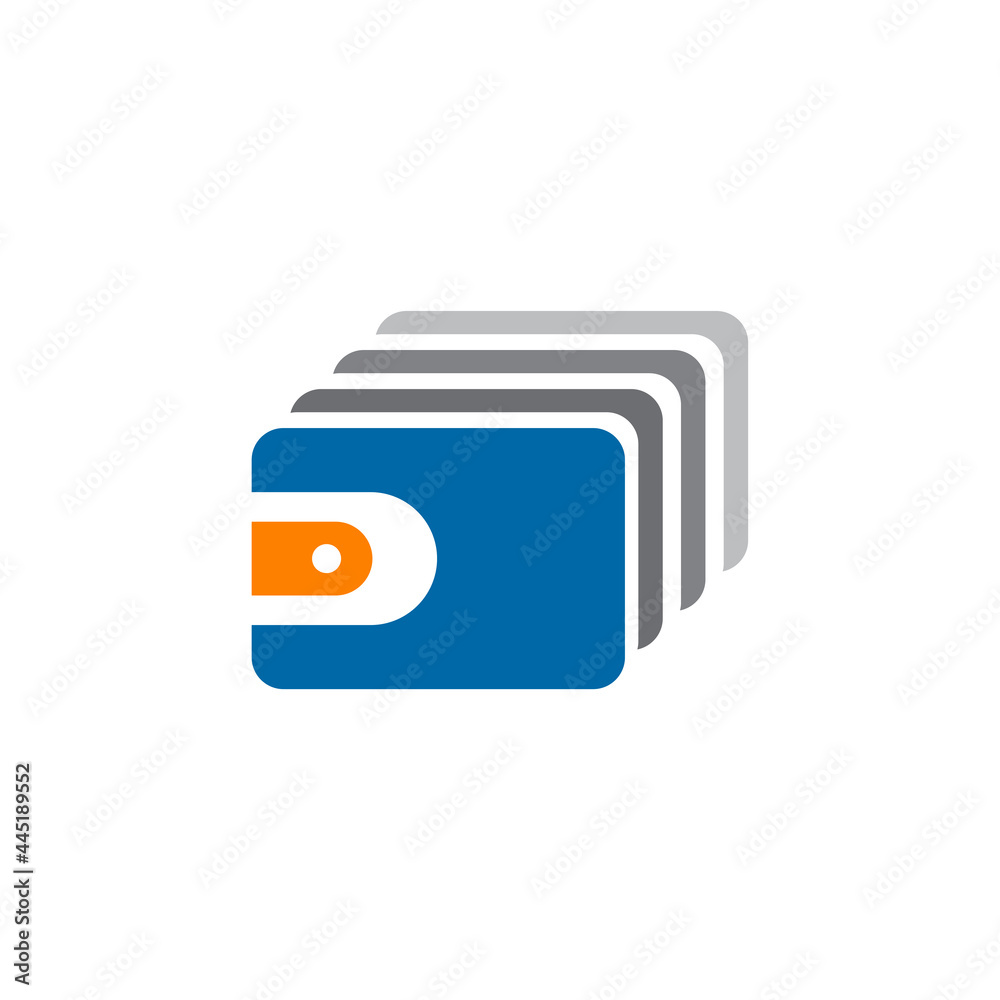 Fototapeta premium Digital wallet logo design template