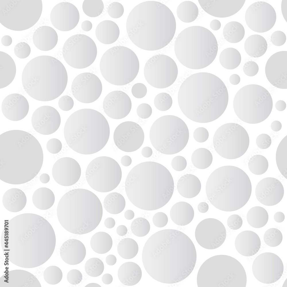 Pattern in white and gray tones. Vector design for postcards, packaging, covers, wallpapers, fabrics, posters, banners, stickers, flyers, etc.