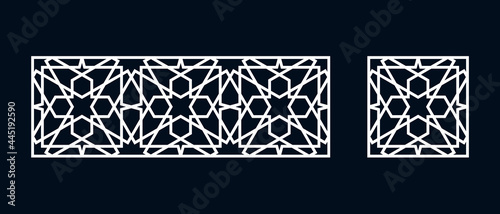 Islamic pattern for laser cutting