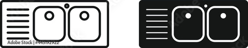 kitchen sink icon , vector