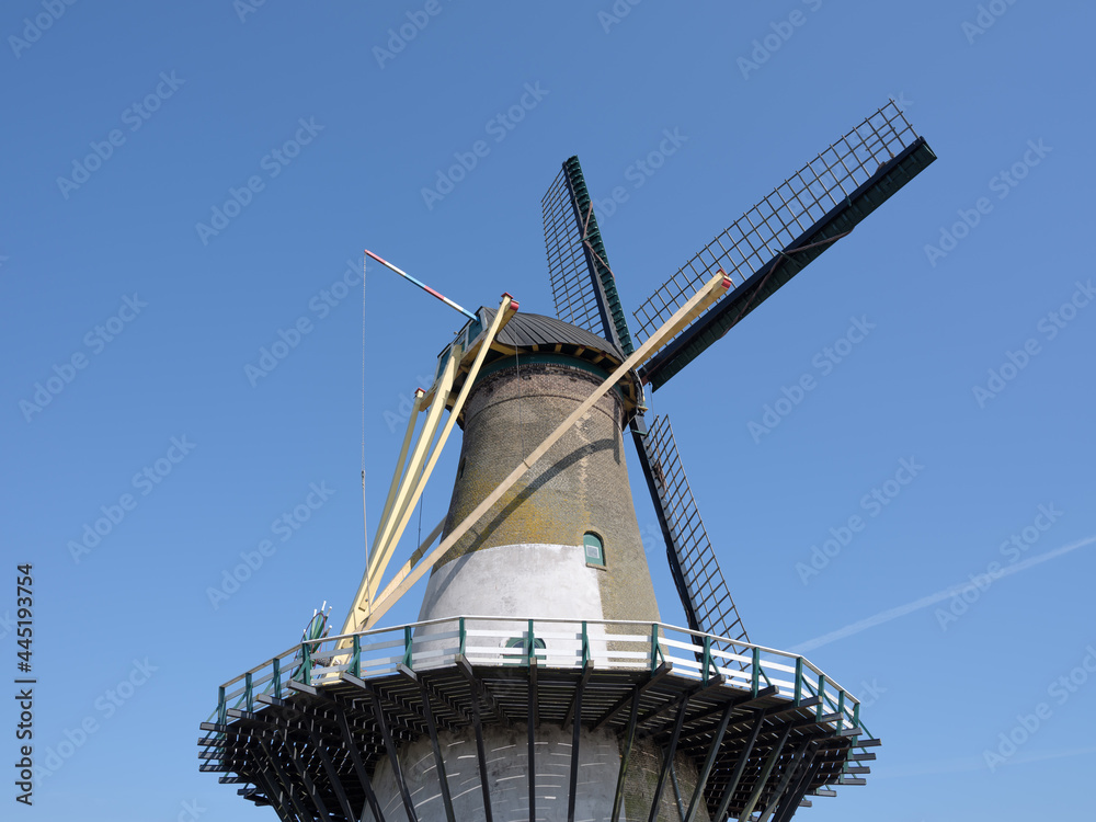Windmill  Vliegend Hert in 's Gravendeel, Zuid-Holland Province, The Netherlands