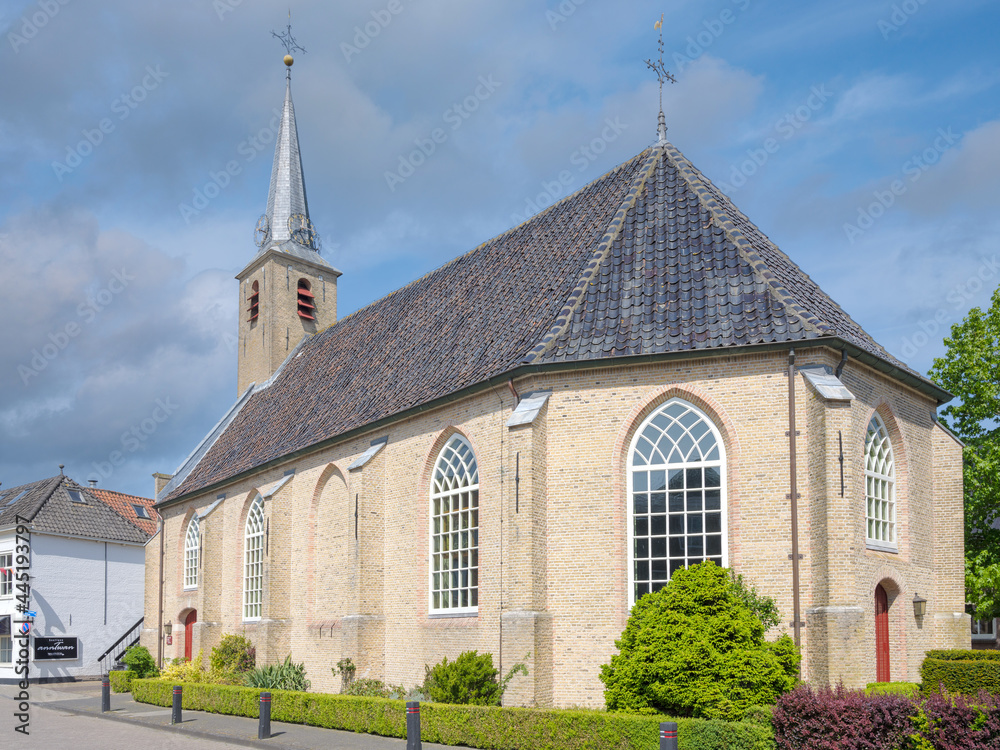 Historic (1566) Church in Klaaswaal, Zuid-Holland Province, The Netherlands
