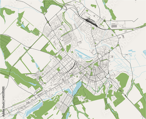 map of the city of Balti  Moldova