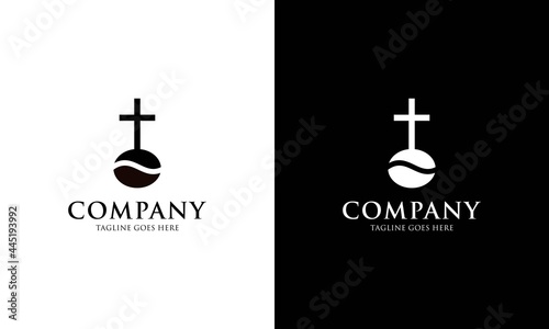 Healthy Coffee logo designs concept vector, Coffee Bean logo designs template