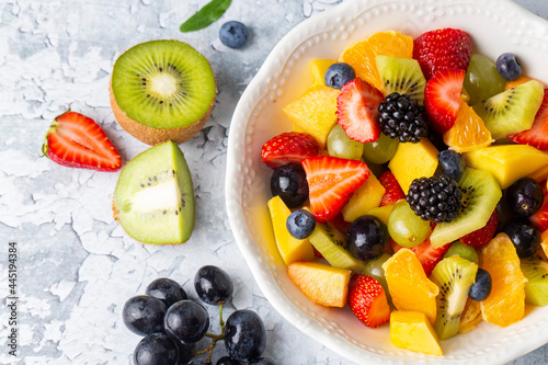 Dietary fruit salad with fr...