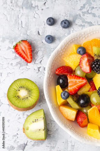 Dietary fruit salad with fr...