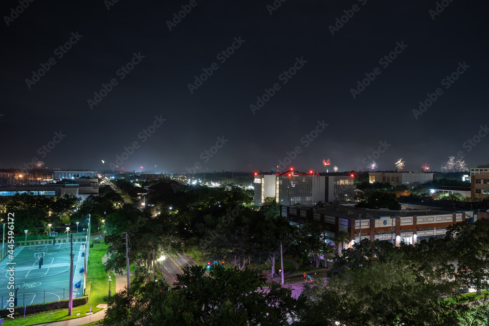 Fototapeta premium night landscape of in St Petersburg, Florida